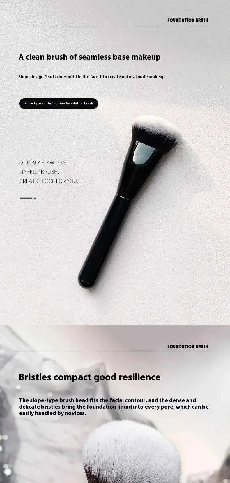 Makeup Brush For Liquid Foundation | Face Makeup Blending Brush