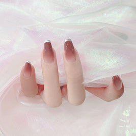 Matte Frosted Almond Nails | Frosted Almond Press On Nails