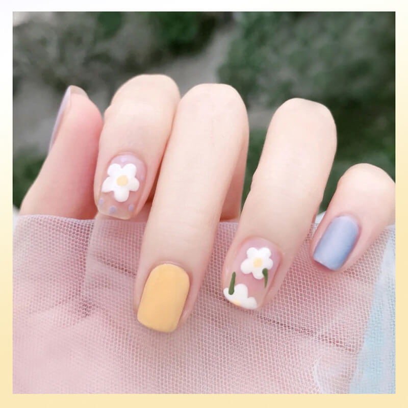 Matte Frosted Almond Nails | Frosted Almond Press On Nails