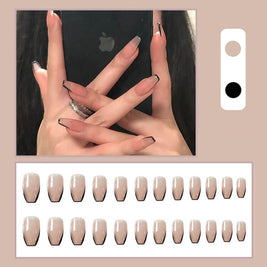 Matte Frosted Almond Nails | Frosted Almond Press On Nails