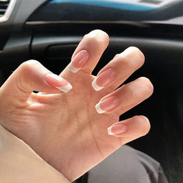 Matte Frosted Almond Nails | Frosted Almond Press On Nails