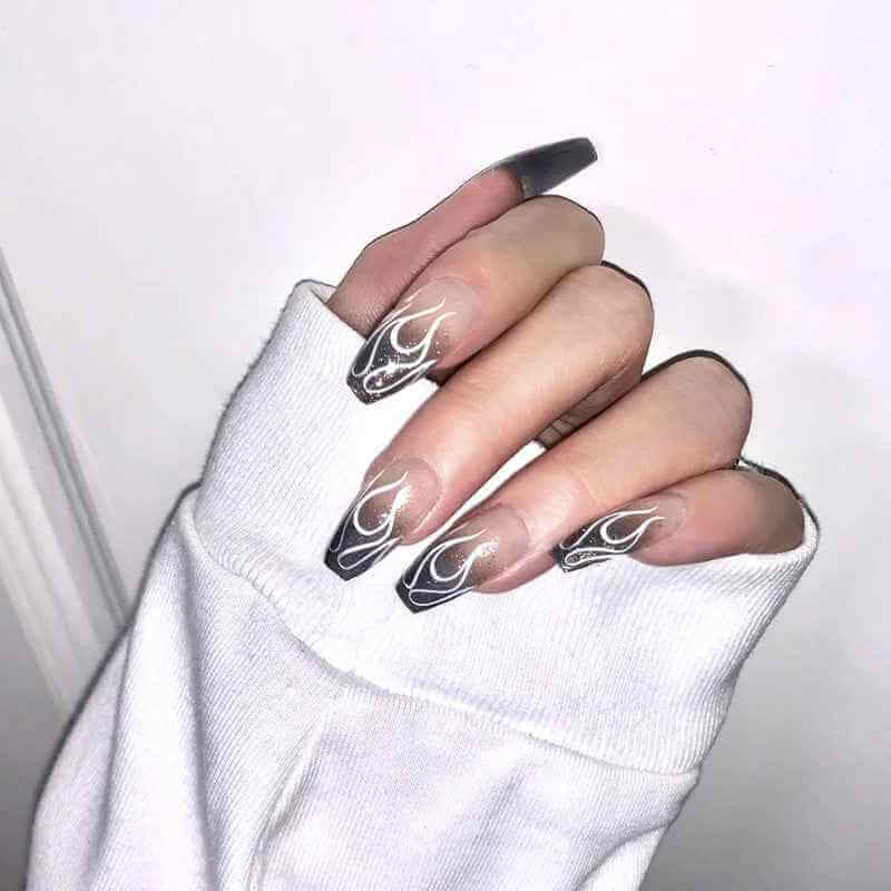 Matte Frosted Almond Nails | Frosted Almond Press On Nails