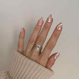 Matte Frosted Almond Nails | Frosted Almond Press On Nails