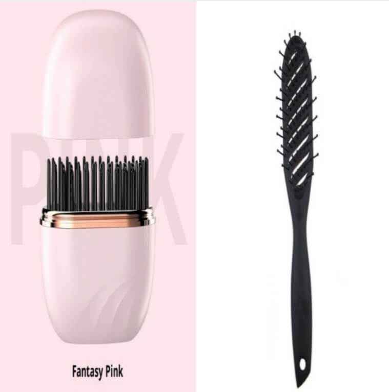 Mini Cordless Hair Straightener Brush | Wireless Hair Straightener
