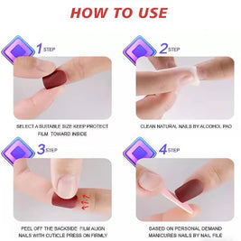 Minimalist French Tip Press On Nails | Oval French Tip Press On Nails