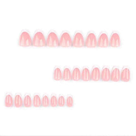 Minimalist French Tip Press On Nails | Oval French Tip Press On Nails