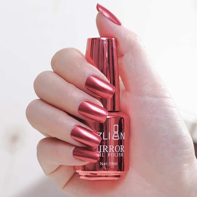 Mirror Metal Color Silver Nail Gel | Stainless Steel Effect Nail Polish