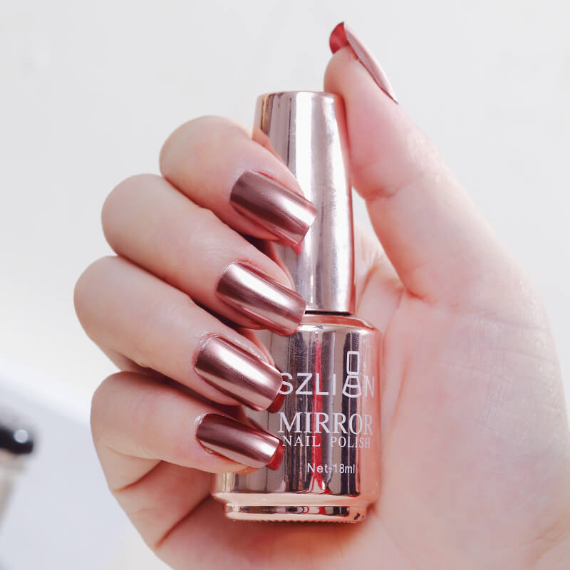 Mirror Metal Color Silver Nail Gel | Stainless Steel Effect Nail Polish