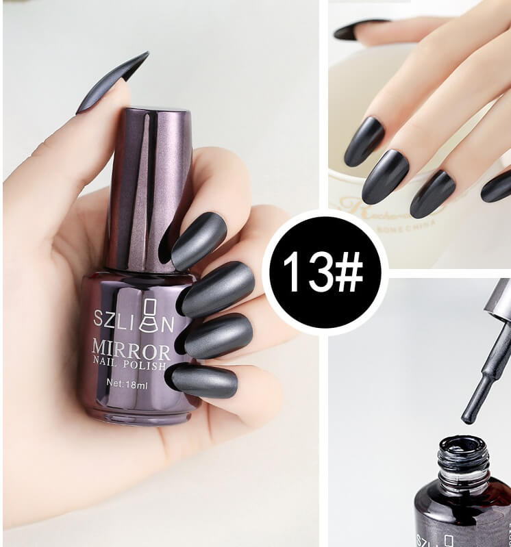 Mirror Silver Nail Polish | High Shine Silver Nail Polish