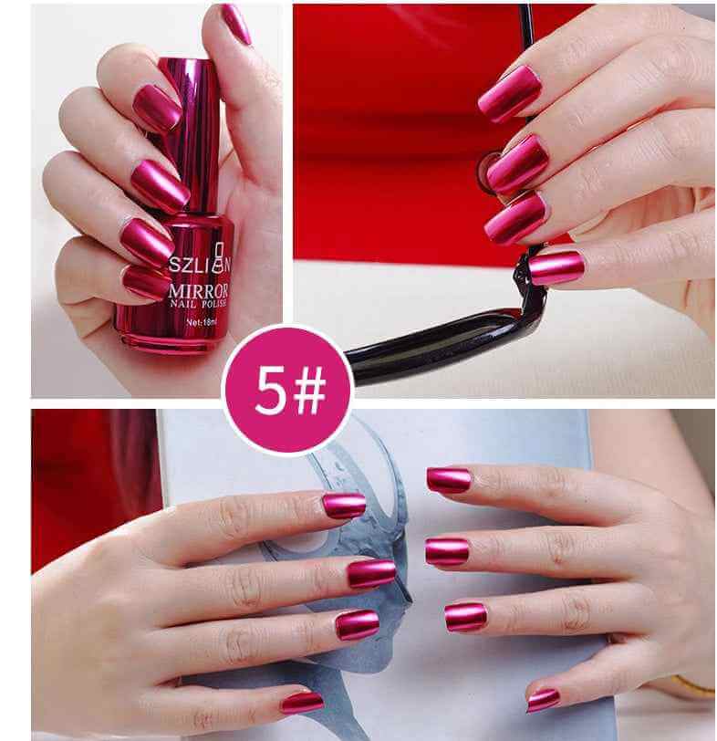 Mirror Silver Nail Polish | High Shine Silver Nail Polish