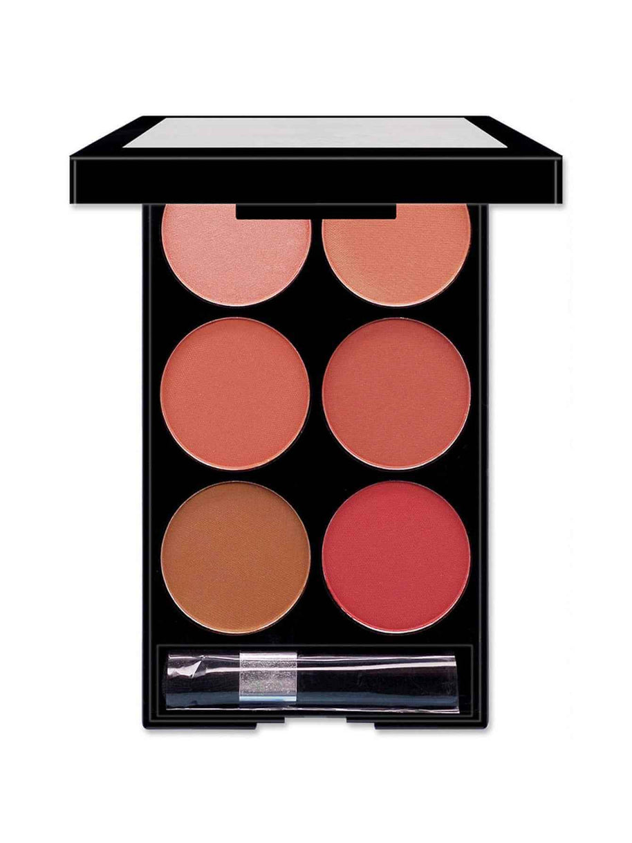 Multi Color Blush Makeup Palette | Six Shade Face Blush Palette