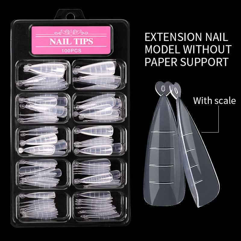 Nail Extension Sheets 100 Pcs | Clear Nail Extension Tips