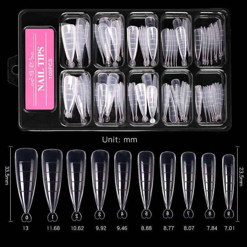 Nail Extension Sheets 100 Pcs | Clear Nail Extension Tips