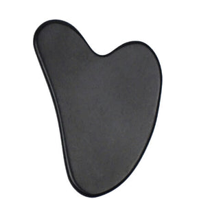 Natural Black Quartz Scraper Face Roller | Jade Roller And Gua Sha Set