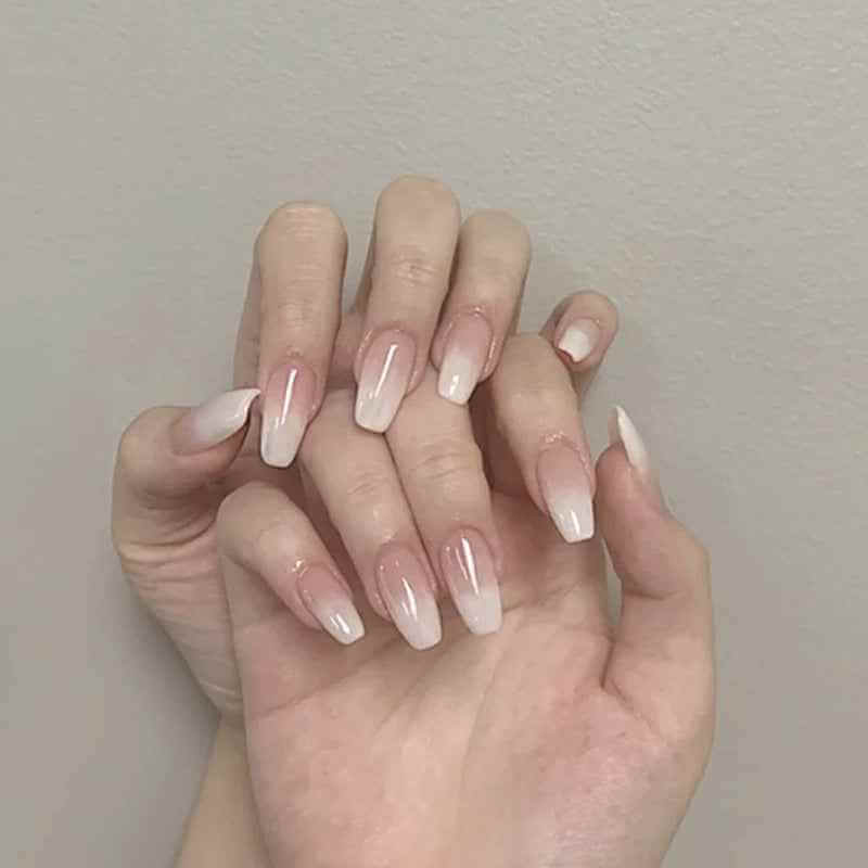 Natural Looking Fake Nails | Wearable Soft Gel Press On Nails