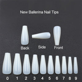 Natural Transparent Fake Nails | 500pcs Ballet Fake Nails