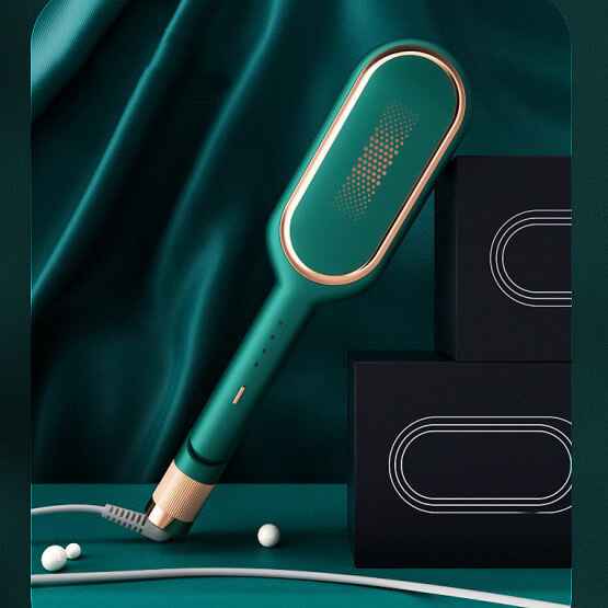 Negative Ion Hair Curling Iron | Wool Barrel Curling Iron