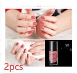 Ouyafei Nail Gel Colors With Sequins | Long Lasting Tearable Nail Polish