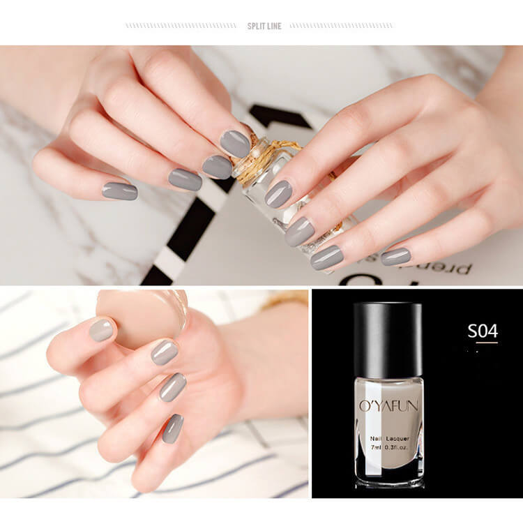 Ouyafei Nail Gel Colors With Sequins | Long Lasting Tearable Nail Polish