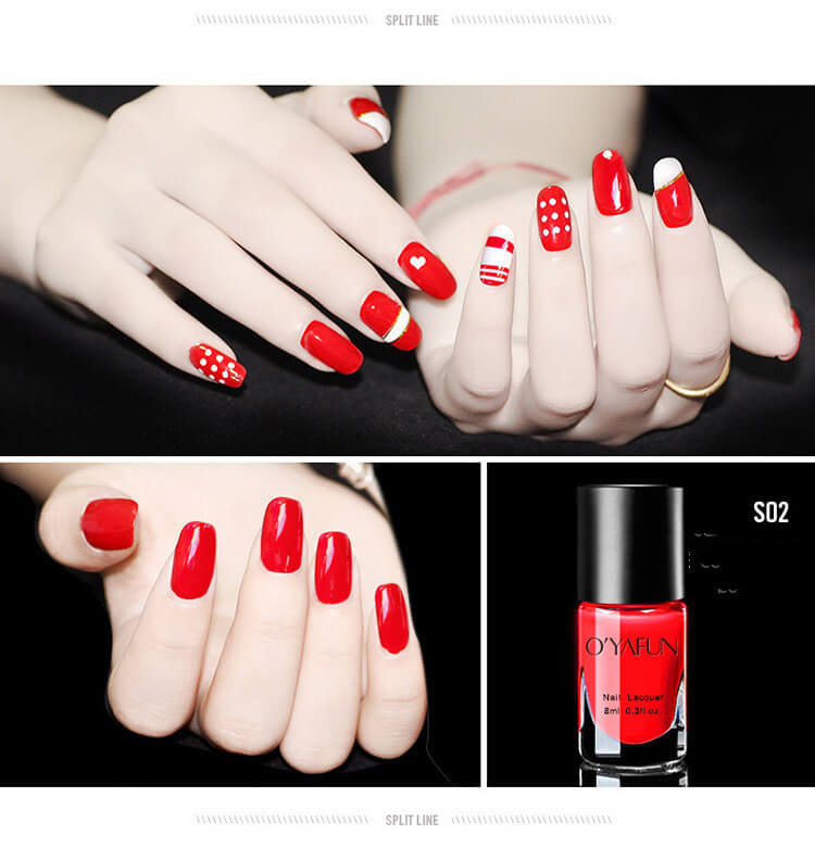Ouyafei Nail Gel Colors With Sequins | Long Lasting Tearable Nail Polish