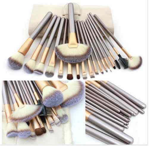 Persian Makeup Brush Set | White And Champagne Makeup Brushes