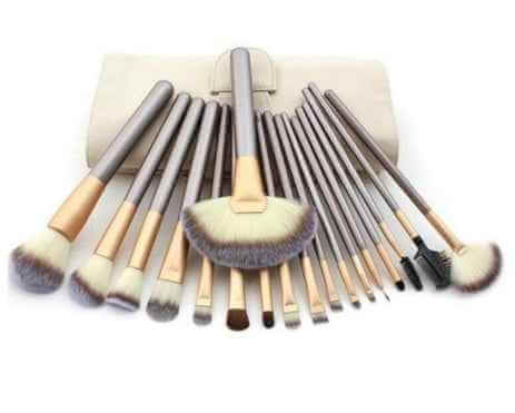 Persian Makeup Brush Set | White And Champagne Makeup Brushes
