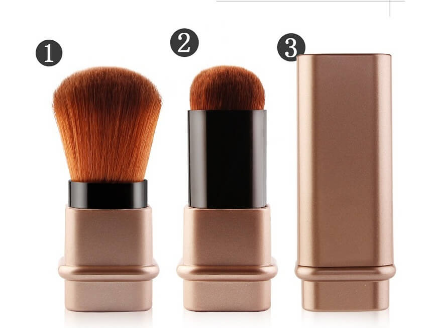 Portable Single Makeup Brush | Makeup Brush With Protective Cap