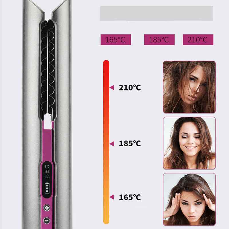 Portable Wireless Hair Straightener Comb | USB Hair Straightener Comb