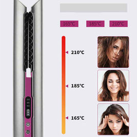 Portable Wireless Hair Straightener Comb | USB Hair Straightener Comb