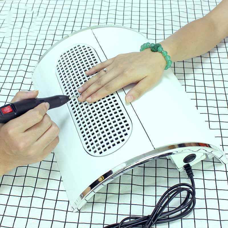 Professional Three Fan Nail Dust Collector | High Power Desktop Nail Dryer