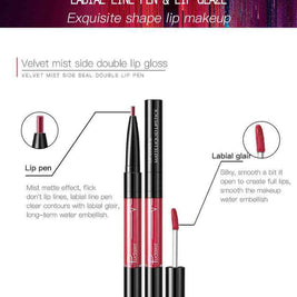 Pudaier 2 In 1 Lip Liner lipstick | Pudaier Lipstick And Lip Liner
