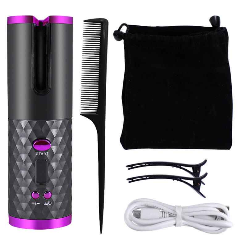 Rechargeable Automatic Hair Curler | LCD Display Hair Curler