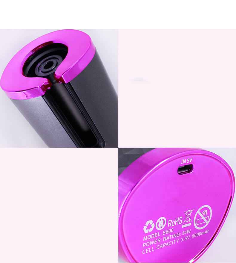 Rechargeable Automatic Hair Curler | LCD Display Hair Curler