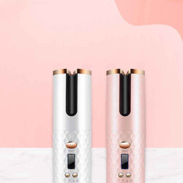 Rechargeable Automatic Hair Curler | LCD Display Hair Curler