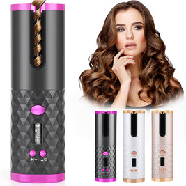 Rechargeable Automatic Hair Curler | LCD Display Hair Curler