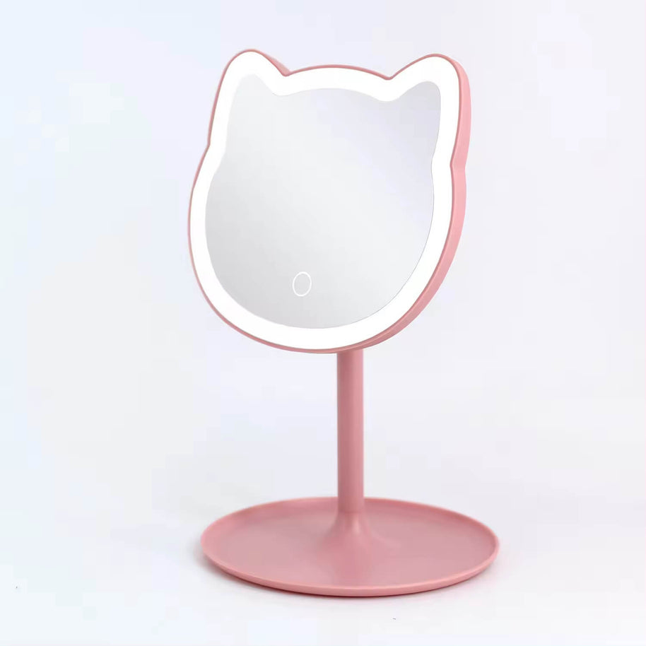Rechargeable Mirror For College Dorm | Student Dormitory Makeup Mirror