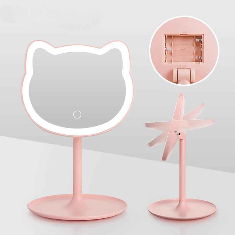 Rechargeable Mirror For College Dorm | Student Dormitory Makeup Mirror