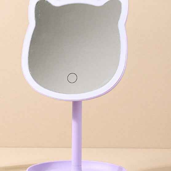 Rechargeable Mirror For College Dorm | Student Dormitory Makeup Mirror