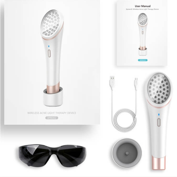 Red And Blue Light X-Preen Therapy | LED Acne Clearing Eraser Device