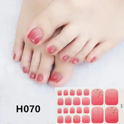 Removable Nail Stickers | Metal Toe Nail Art Stickers