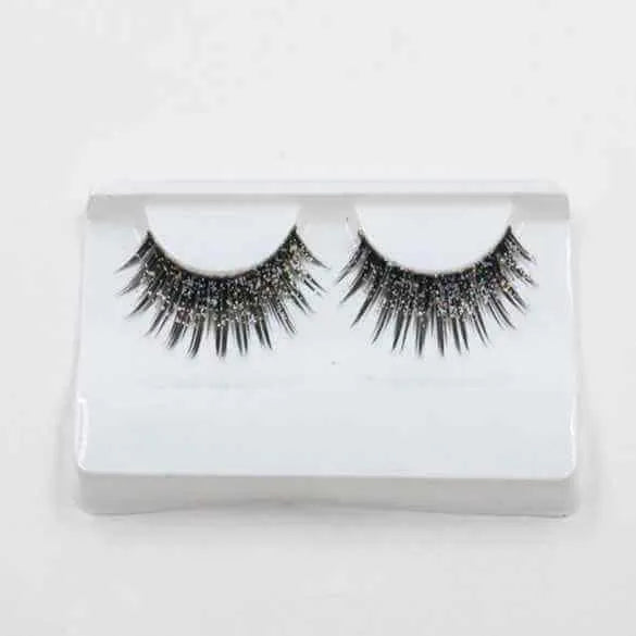Rhinestone And Glitter False Eyelashes | Sequin False Eyelashes