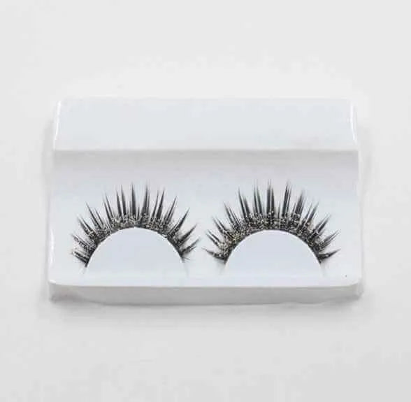 Rhinestone And Glitter False Eyelashes | Sequin False Eyelashes