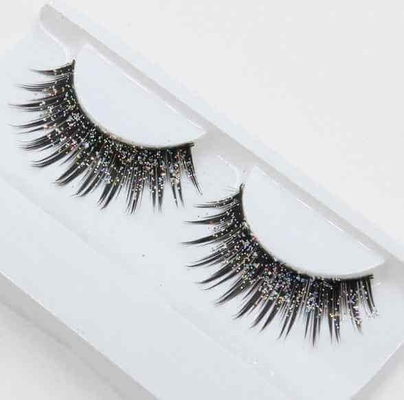 Rhinestone And Glitter False Eyelashes | Sequin False Eyelashes
