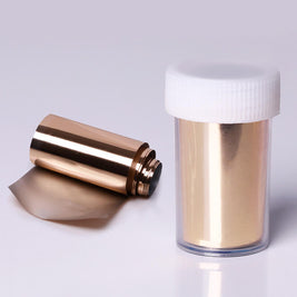 Rose Gold Nail Transfer Sticker | Metallic Nail Stickers