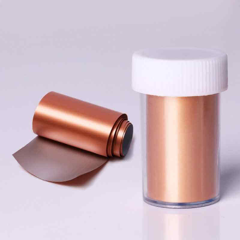 Rose Gold Nail Transfer Sticker | Metallic Nail Stickers
