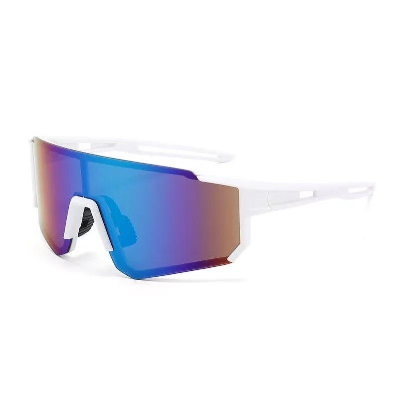 New large-frame sunglasses for men and women, ideal for outdoor sports, cycling, mountaineering, and wind/sand protection.