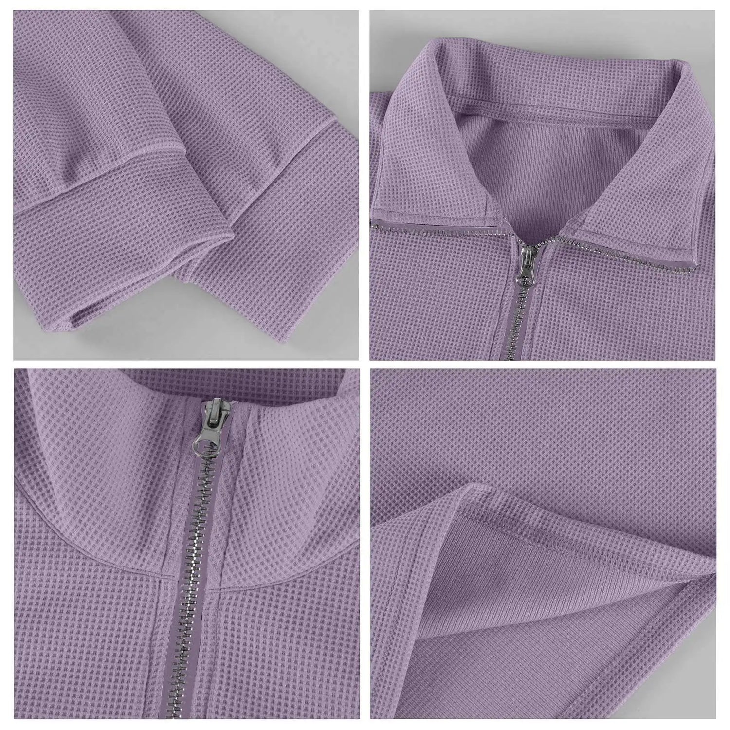 New Sweatshirts For Men Spring Waffle Long-sleeved T-shirt Men&
