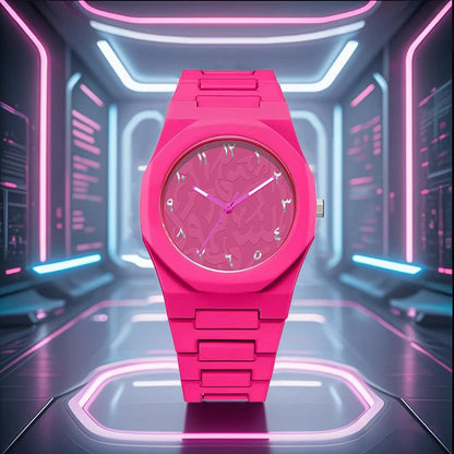 Fashion Quartz Wristwatch Unisex Silicone Strap Watch