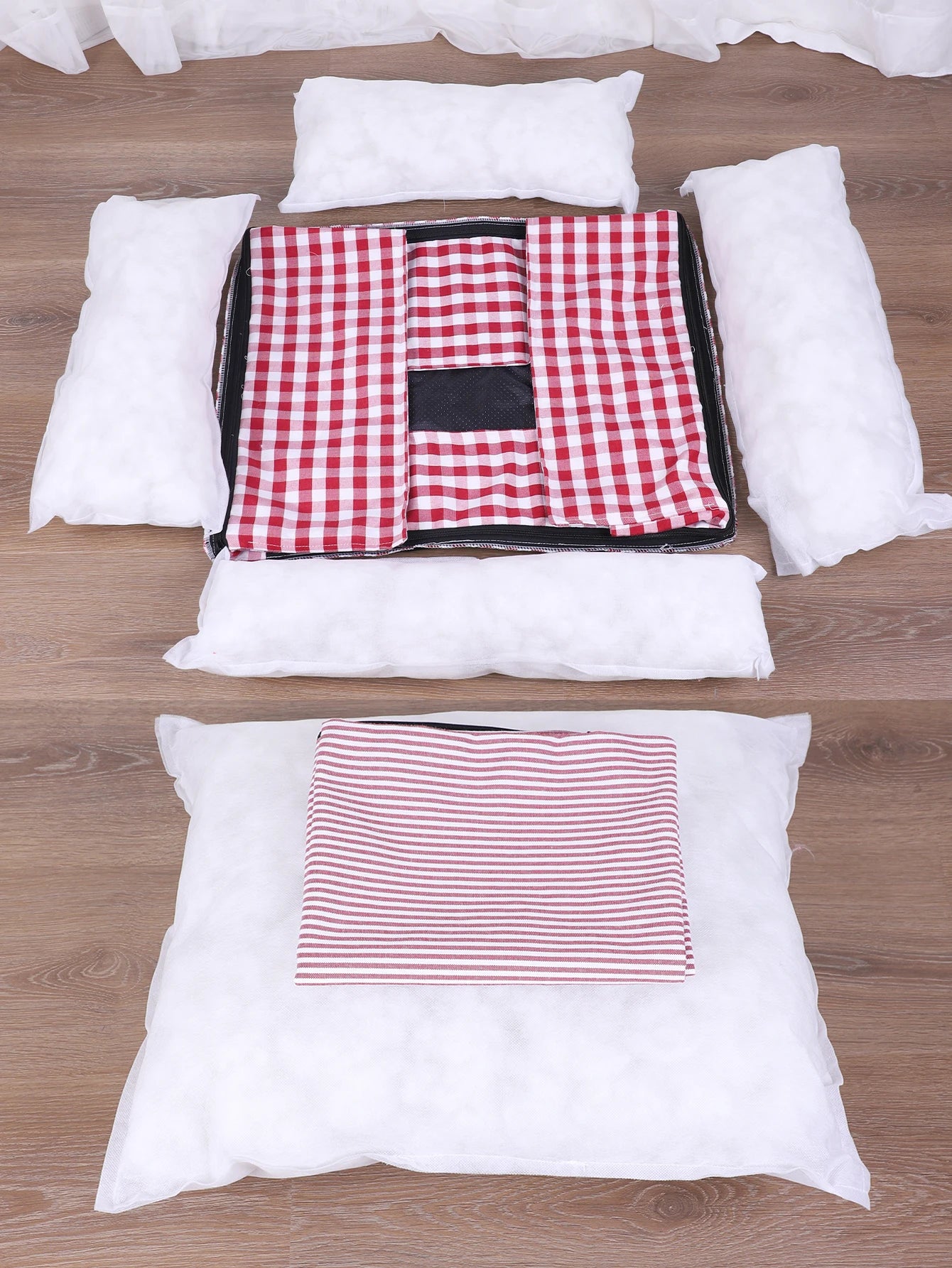 Small Dog Bed Plaid Soft Pet Sofa Cushion Mat