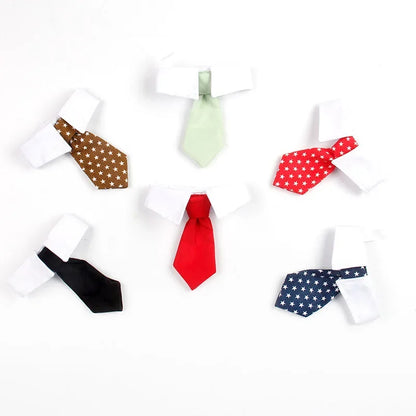 Dog Tuxedo Bow Tie Collar Formal Wedding Pet Accessory